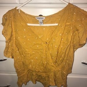 ARIZONA YELLOW FLORAL CROP TOP